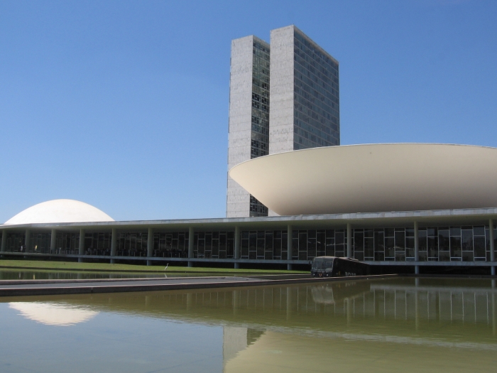 Brasilien: Das Kongress-Gebäude in Brasília - Foto: Quetzal-Redaktion, lw