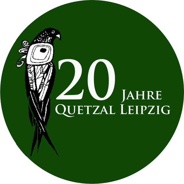 Button 20 Jahre Quetzal