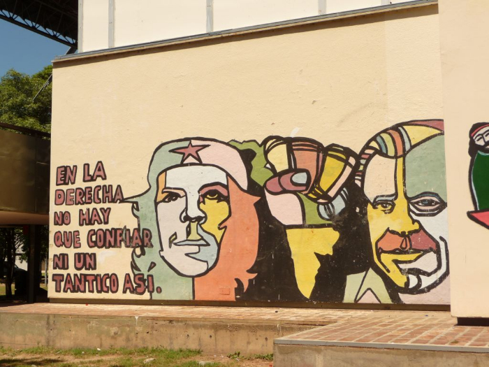 Lateinamerika: Freiheitskampf Graffiti - Foto: Quetzal-Redaktion, mg